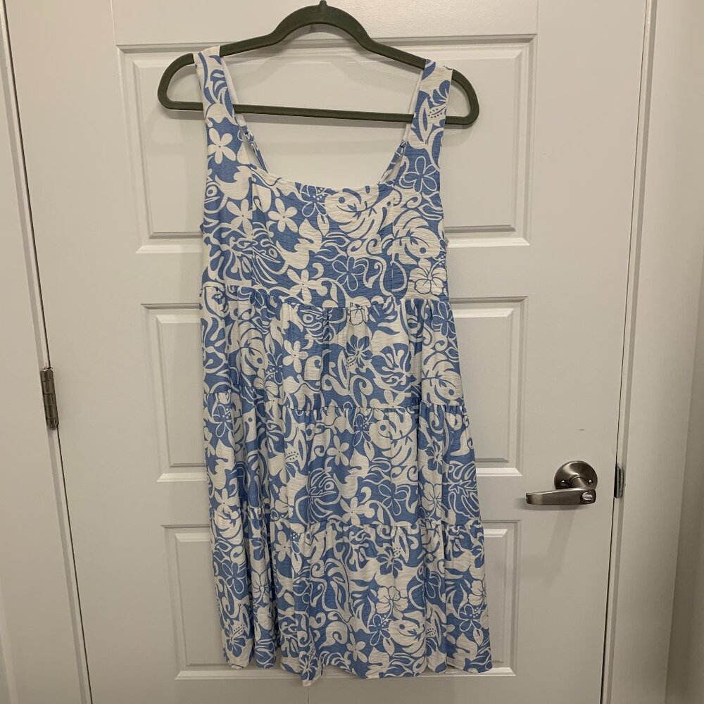 Blue & White Floral Tiered Sundress - NWT